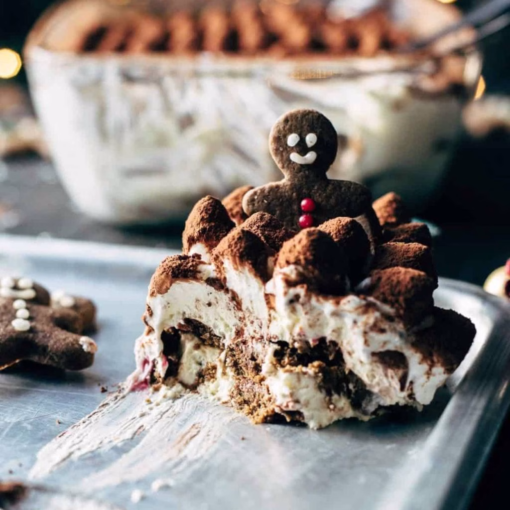 Gingerbread Tiramisu with Eggnog