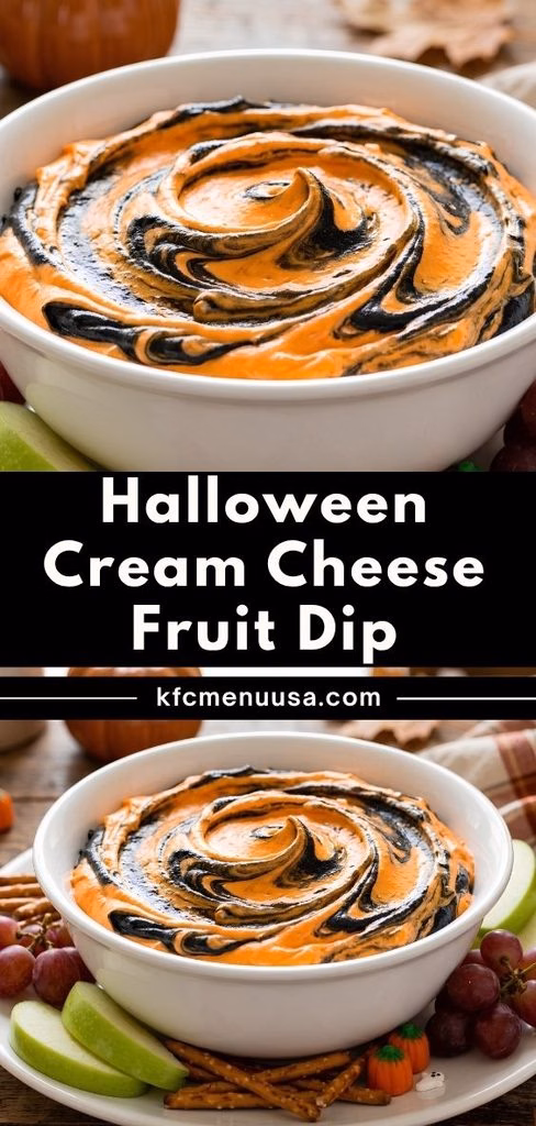 Halloween Cream Cheese Fruit Dip Recipe