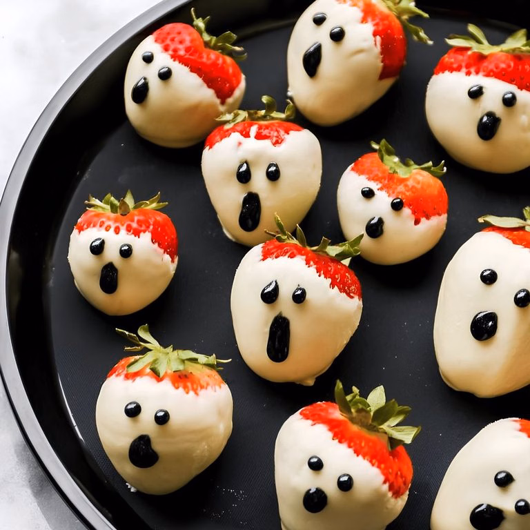 Halloween Ghost Strawberries Recipe