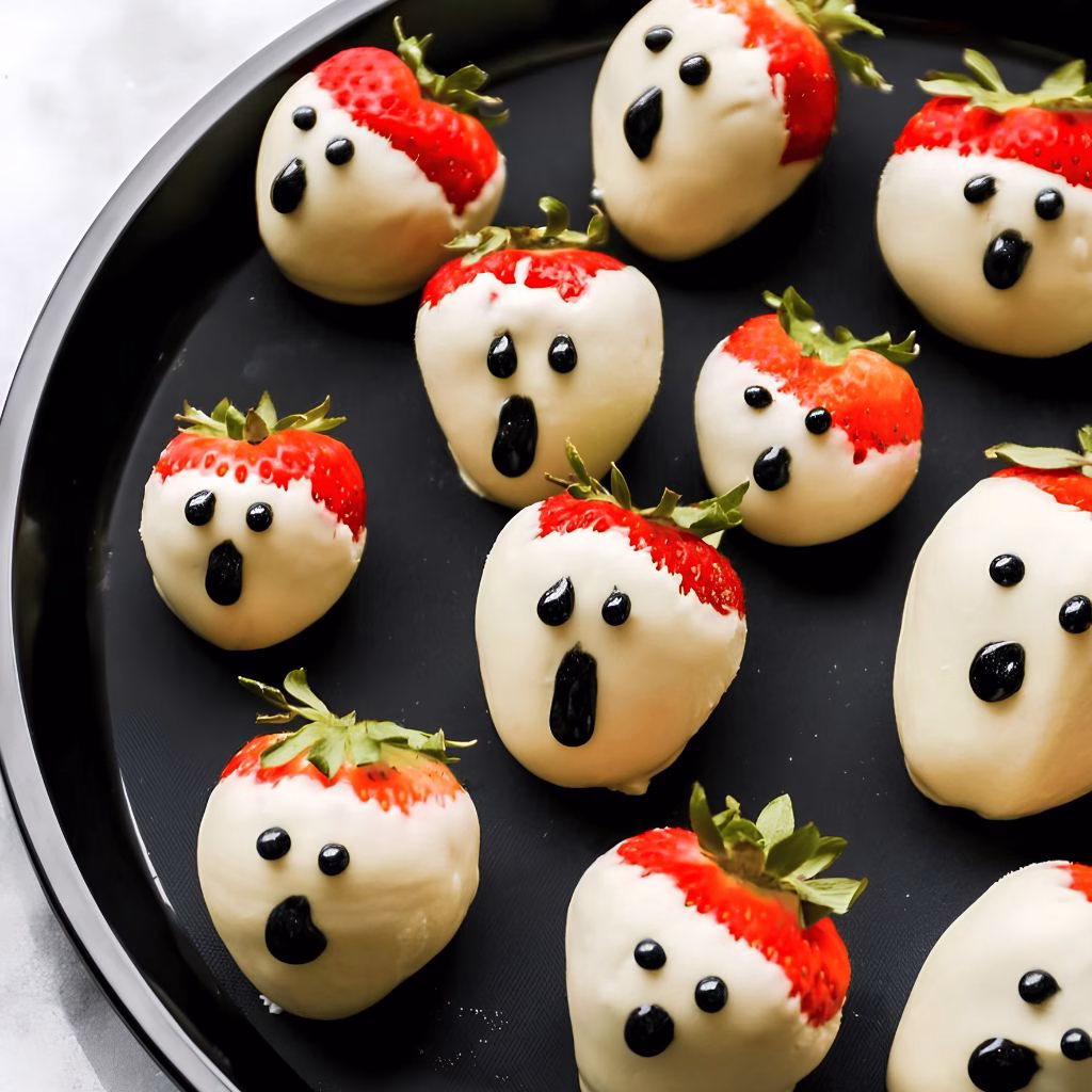 Halloween Ghost Strawberries Recipe