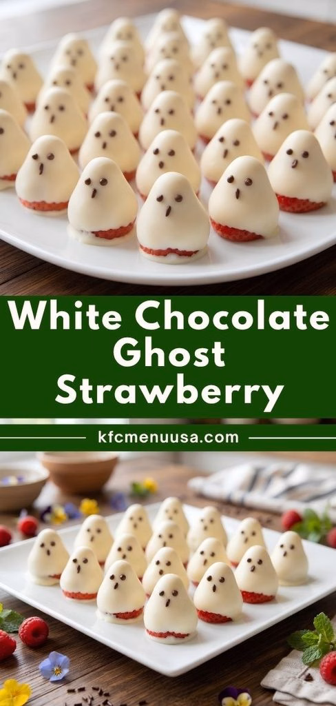 Halloween Ghost Strawberries Recipe