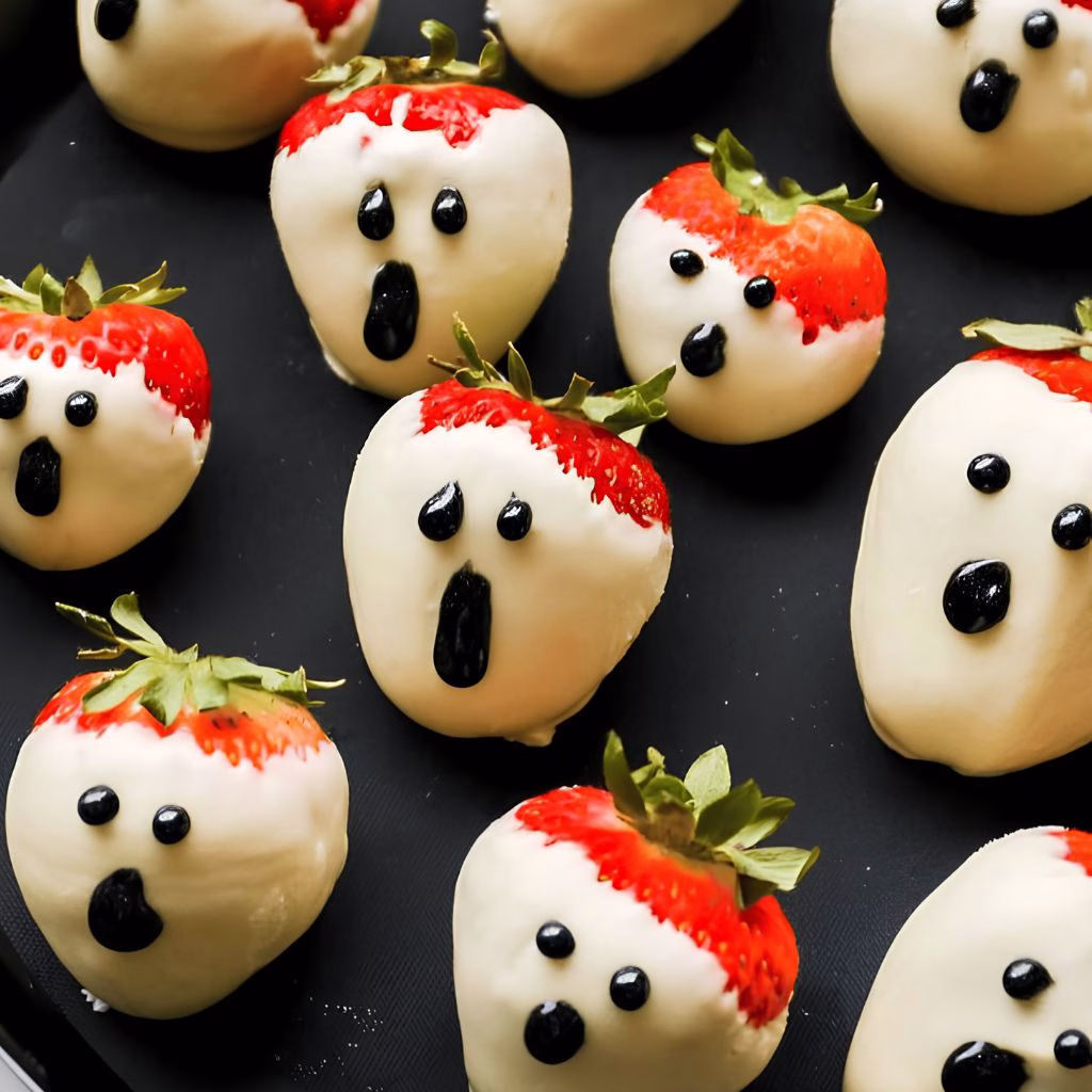 Halloween Ghost Strawberries Recipe