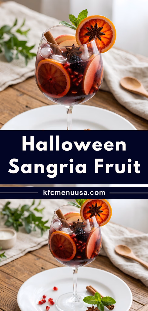 Halloween Sangria Fruit Recipe