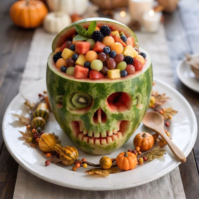 Skull Watermelon Carving Recipe
