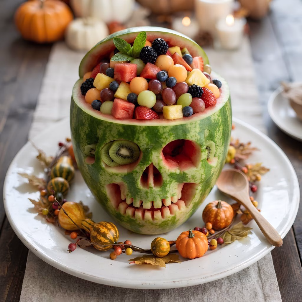 Skull Watermelon Carving Recipe