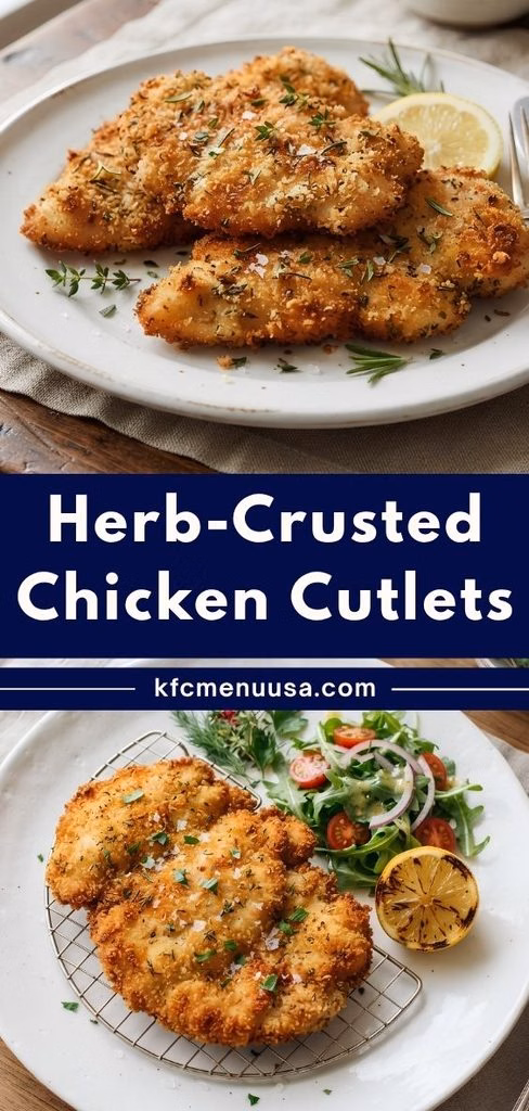 Herb-Crusted Chicken Cutlets Recipe