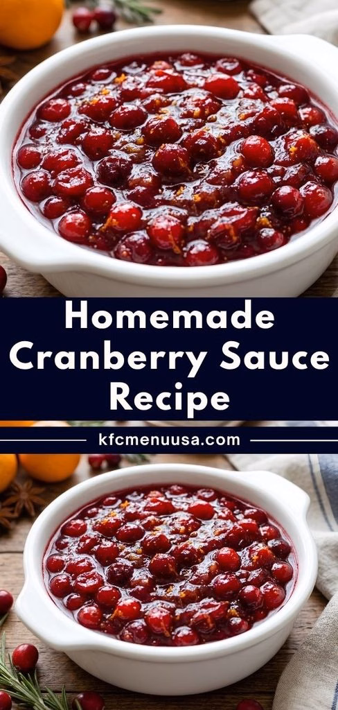 Homemade Cranberry Sauce Recipe