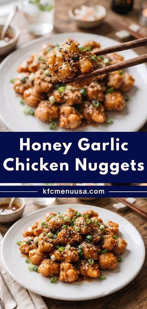 Honey Garlic Chicken Nuggets Recipe
