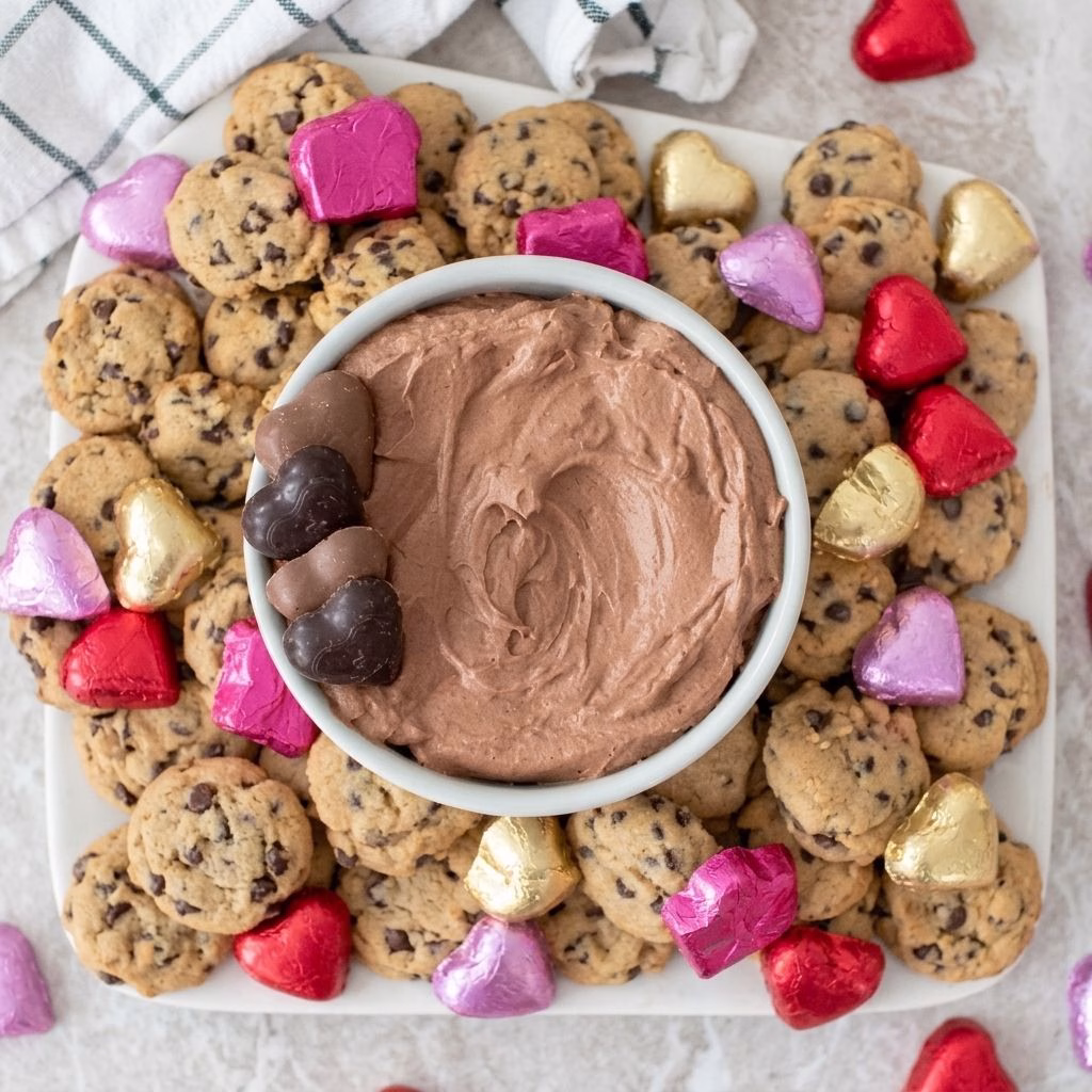 Marshmallow Cream Hot Chocolate Dip Platter
