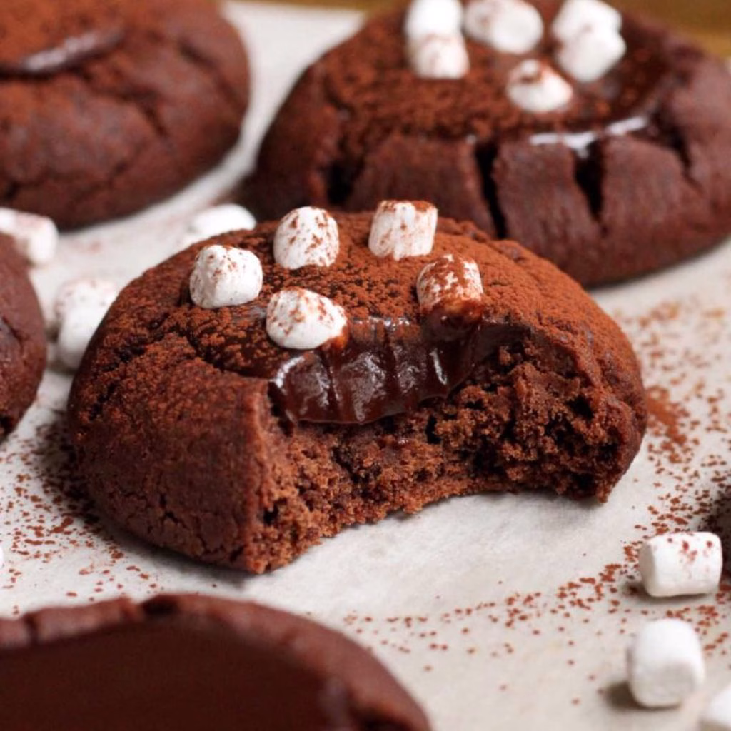 Hot Cocoa Thumbprint Cookies