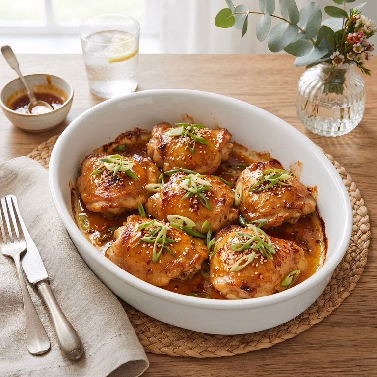 Hot Honey Garlic Chicken Thighs Recipe