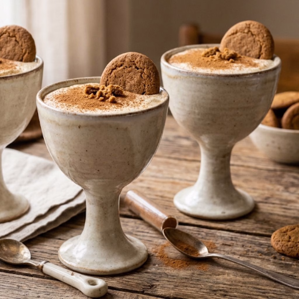 Individual Gingerbread Tiramisu Cups