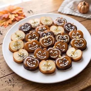 Jack O Lantern Apple Bites Recipe