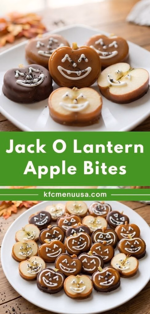 Jack O Lantern Apple Bites Recipe