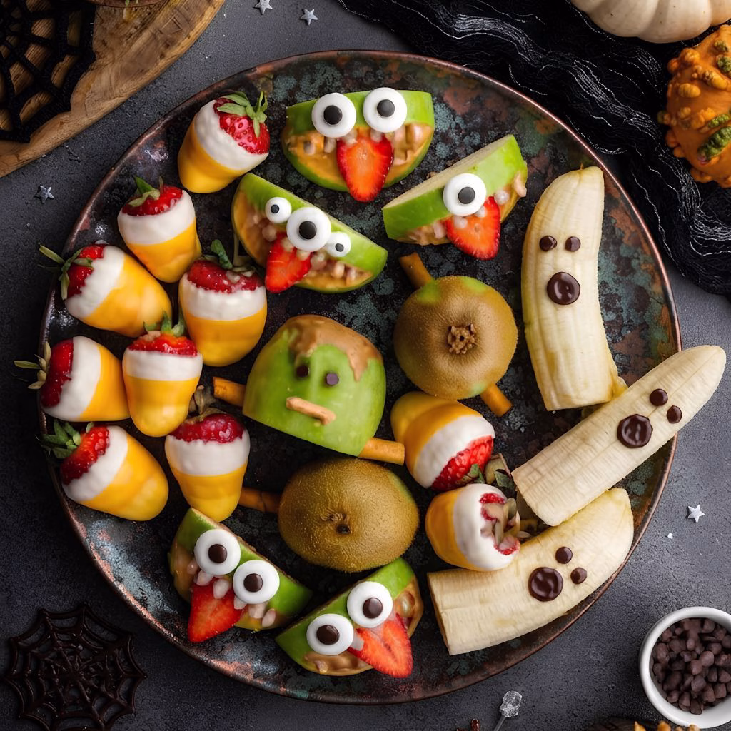 Kids Halloween Fruit Tray Recipe