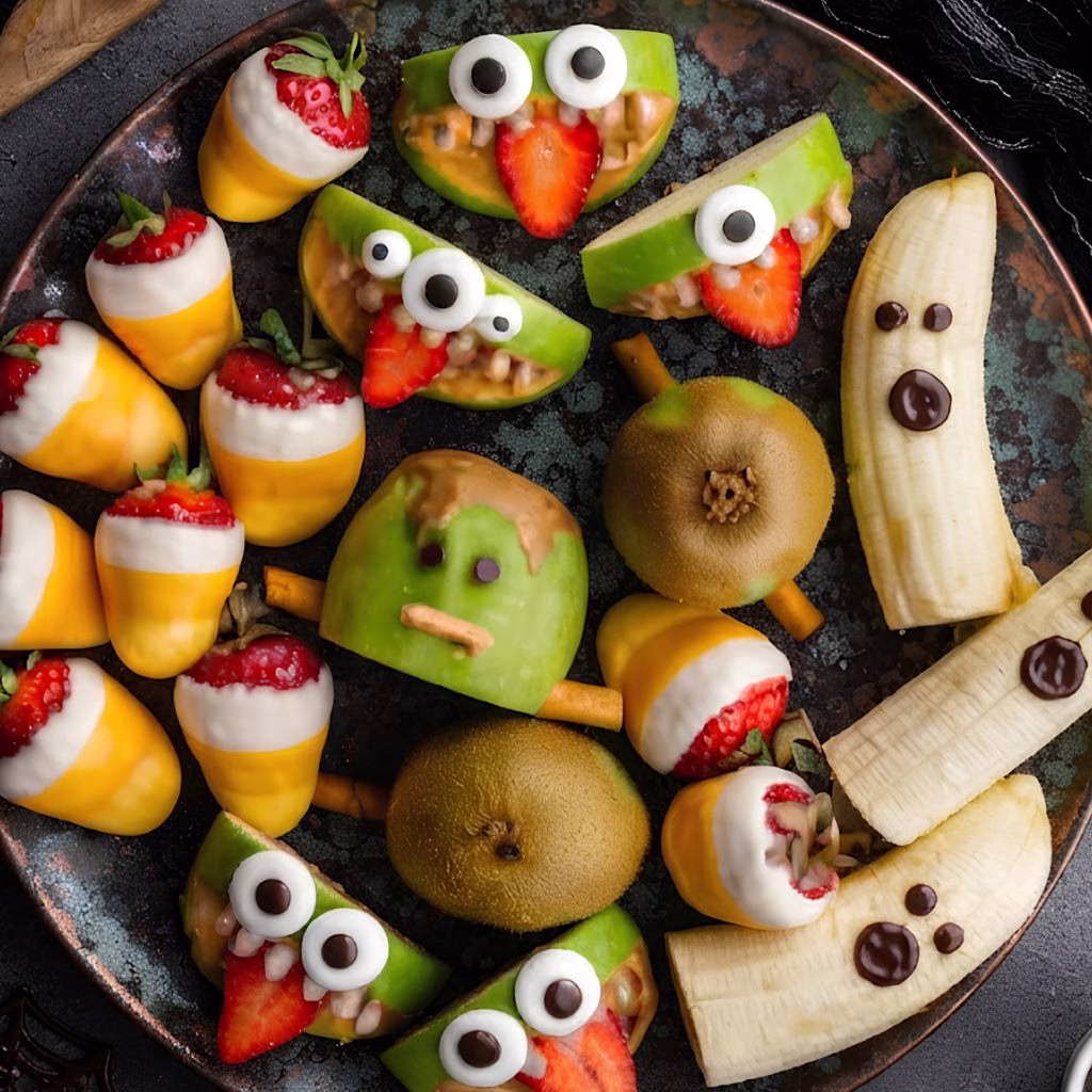 Kids Halloween Fruit Tray Recipe