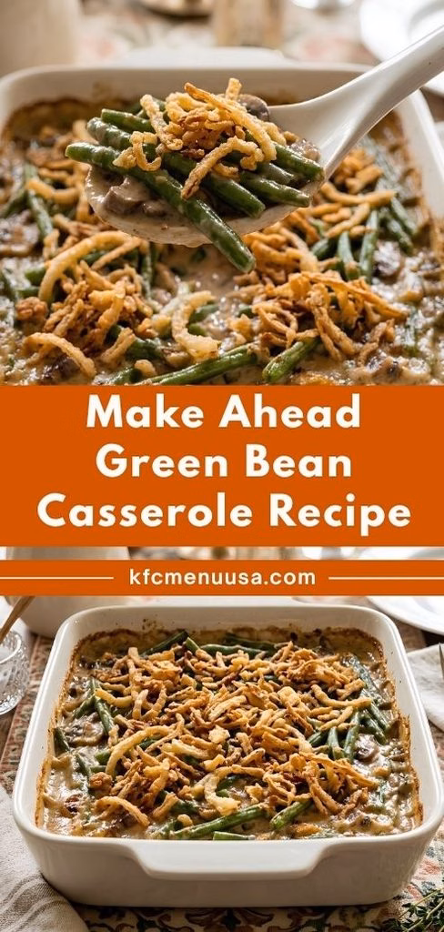 Make Ahead Green Bean Casserole Recipe