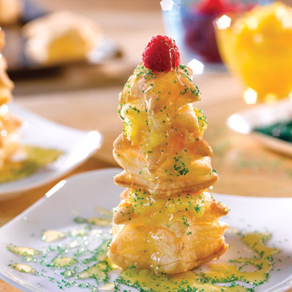 Mini Puff Pastry Christmas Trees