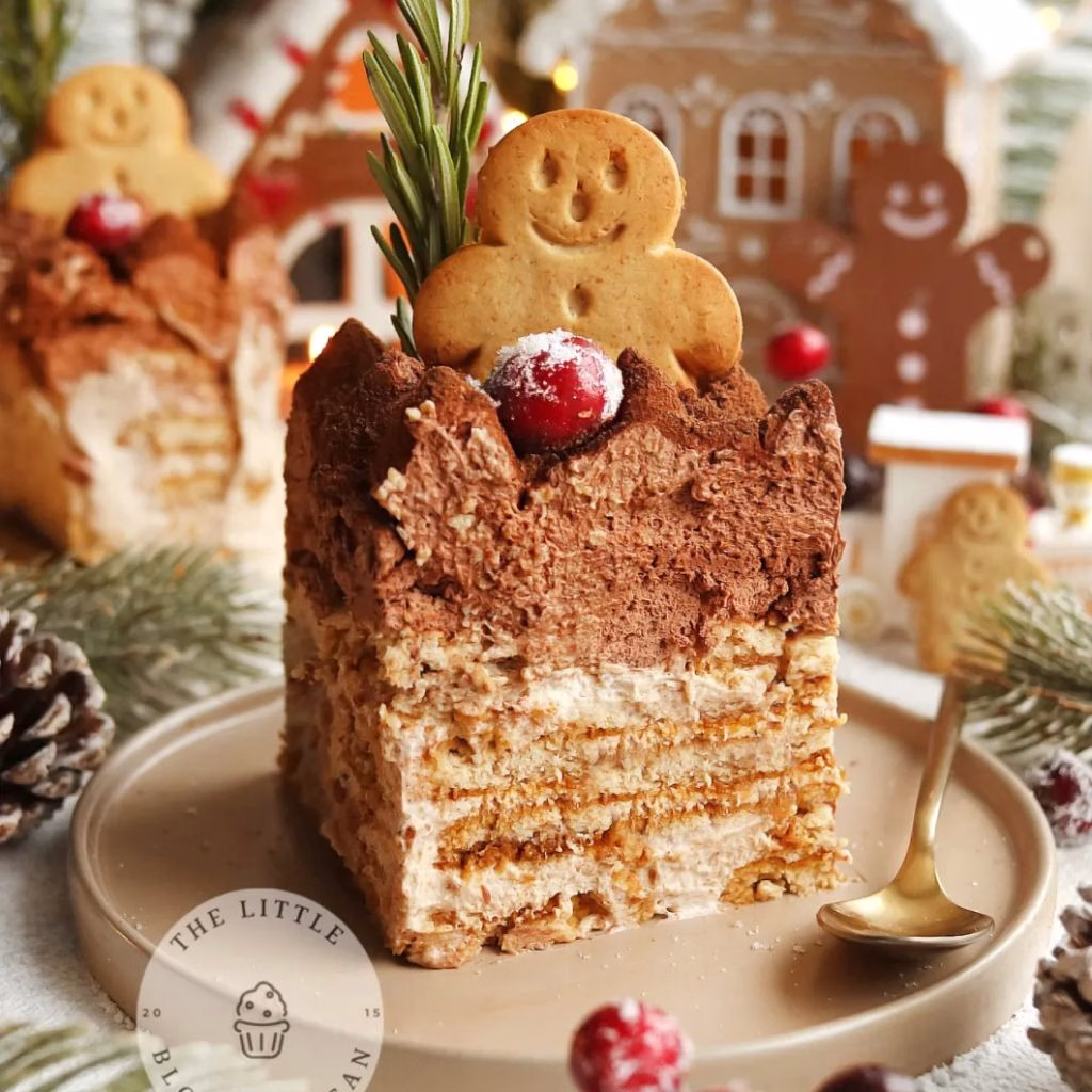 No-Bake Vegan Gingerbread Tiramisu