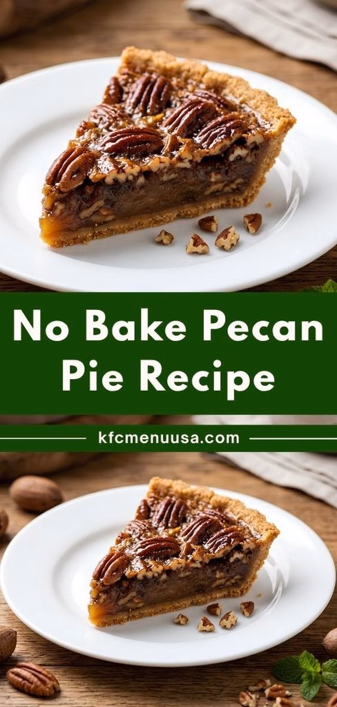 No Bake Pecan Pie Recipe