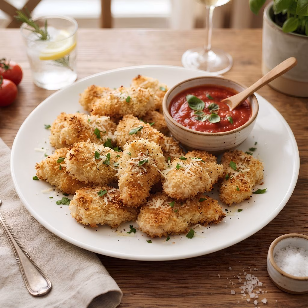 Parmesan Crusted Chicken Nuggets Recipe
