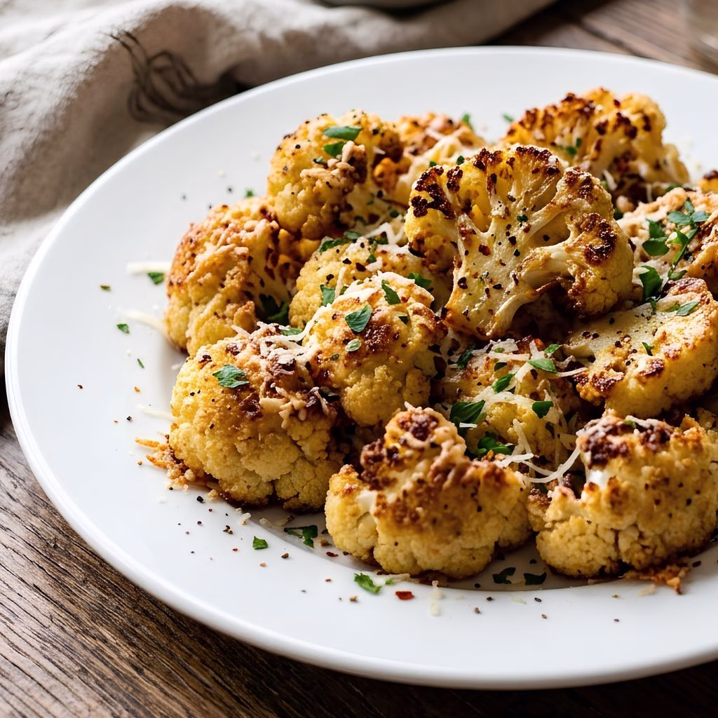 Parmesan Roasted Cauliflower Recipe