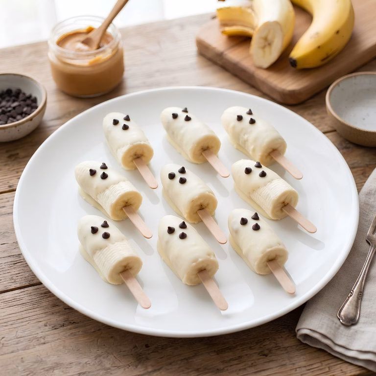 Peanut Butter Ghost Banana Recipe