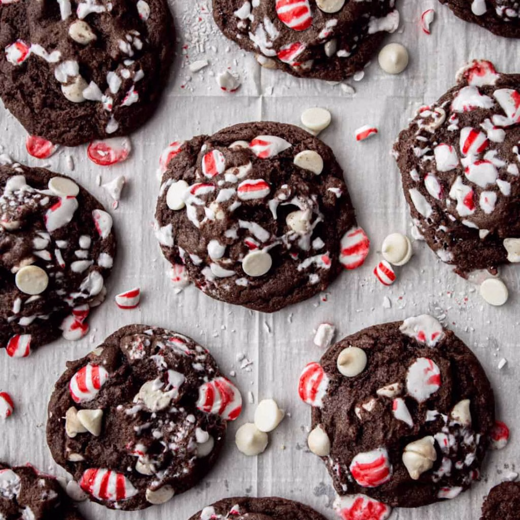 Peppermint Hot Cocoa Cookies