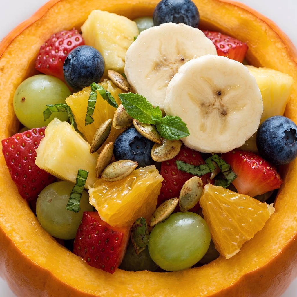 Pumpkin Fruit Salad Bowl Recipe