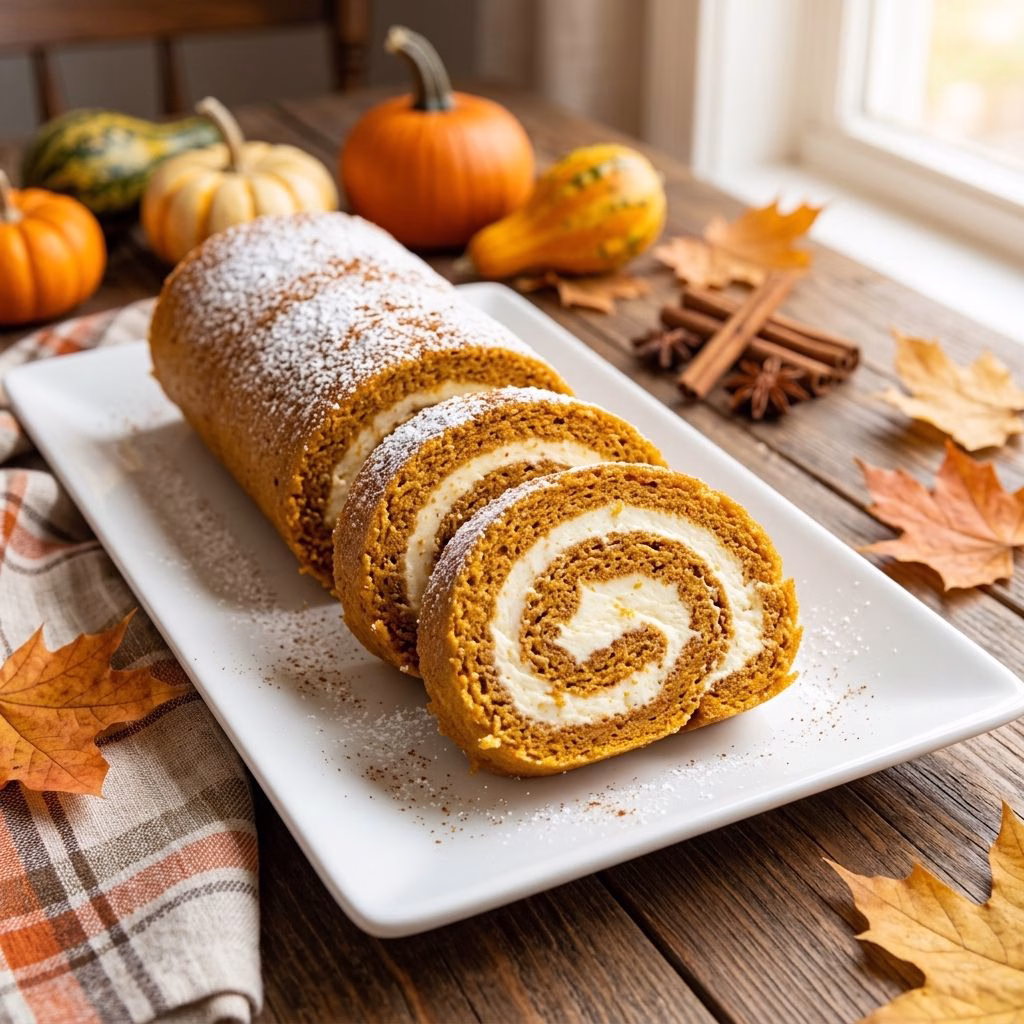 Pumpkin Roll Cake Recipe