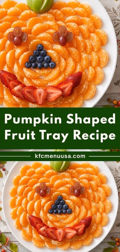 Pumpkin Shaped Fruit Tray Recipe