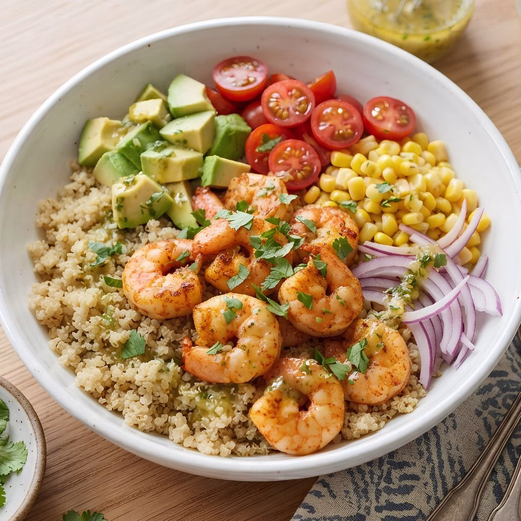Quinoa Shrimp Bowl Recipe