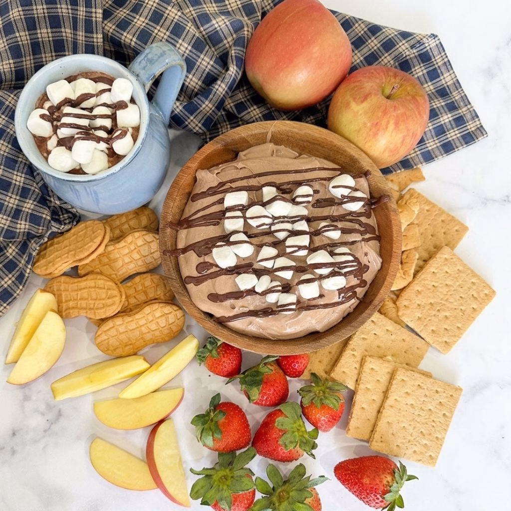 Hot Fudge Hot Chocolate Dip Platter