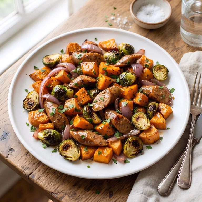 Sheet Pan Chicken Sausage Sweet Potato Recipe