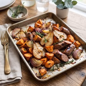 Sheet Pan Italian Sausage Sweet Potato Recipe