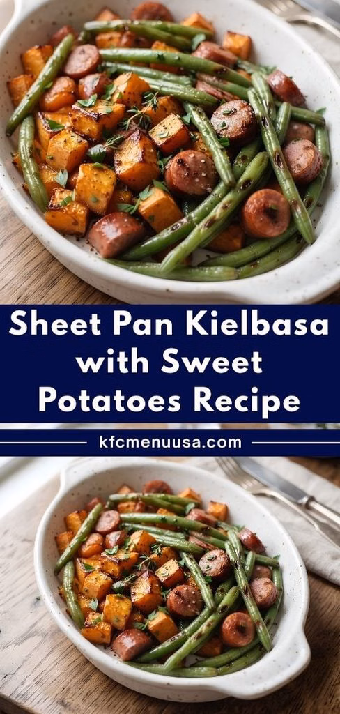 Sheet Pan Kielbasa with Sweet Potatoes Recipe
