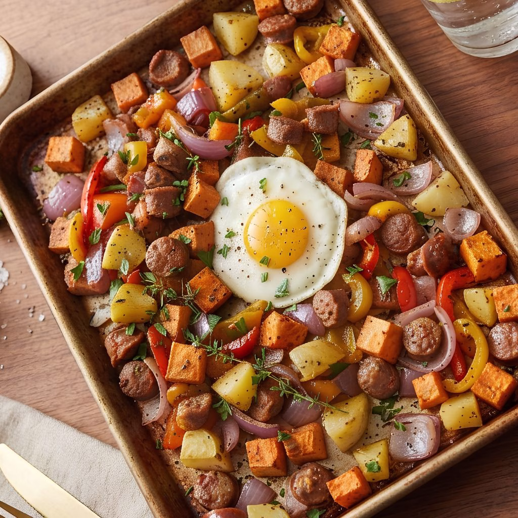 Sheet Pan Turkey Sausage Sweet Potato Recipe