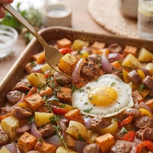 Sheet Pan Turkey Sausage Sweet Potato Recipe