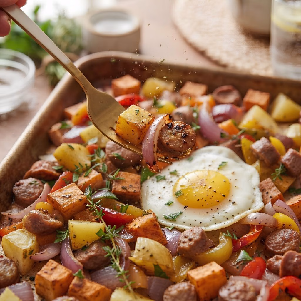 Sheet Pan Turkey Sausage Sweet Potato Recipe