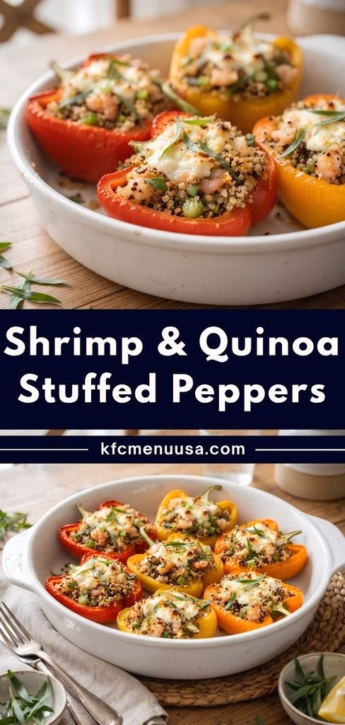 Shrimp and Quinoa Stuffed Peppers Recipe