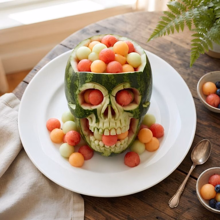 Skull Watermelon Carving Recipe