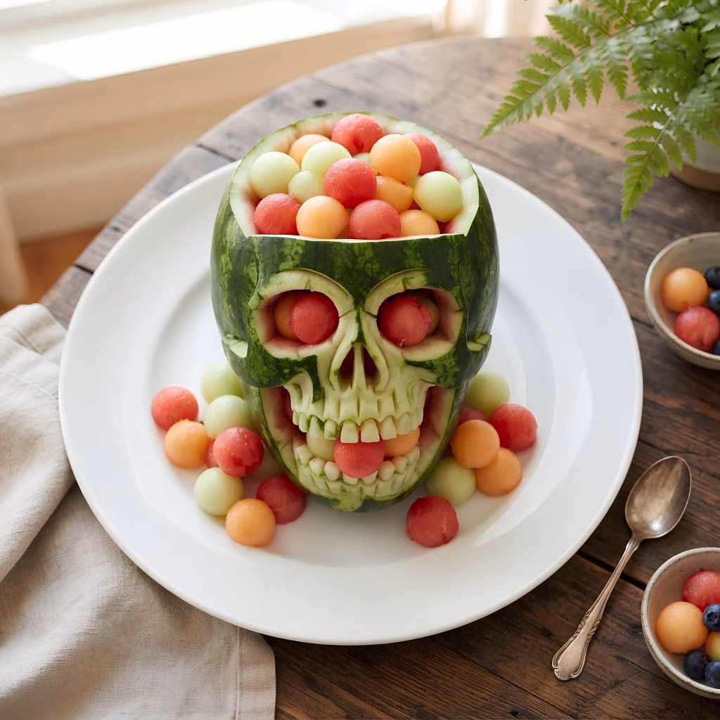 Skull Watermelon Carving Recipe