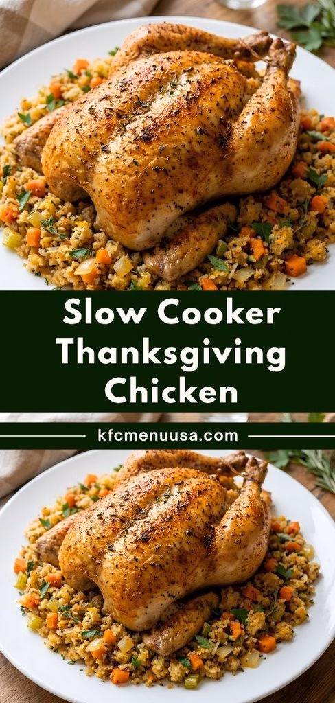 Slow Cooker Thanksgiving Chicken Recipe