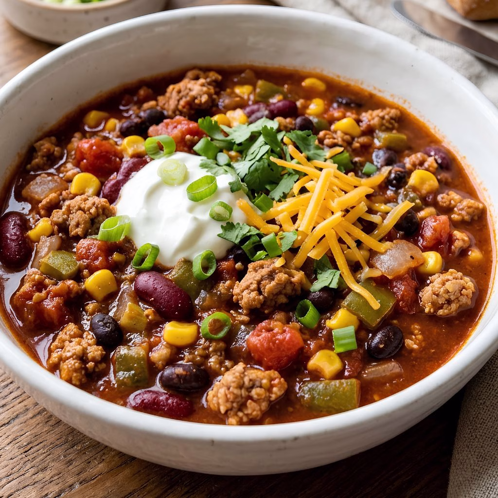 Slow Cooker Turkey Chili Recipe