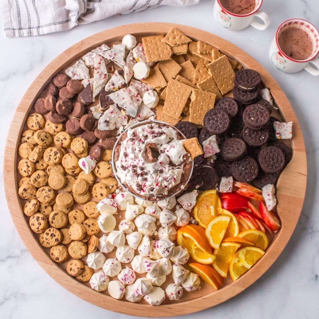 Cream Cheese Hot Cocoa Dip Board