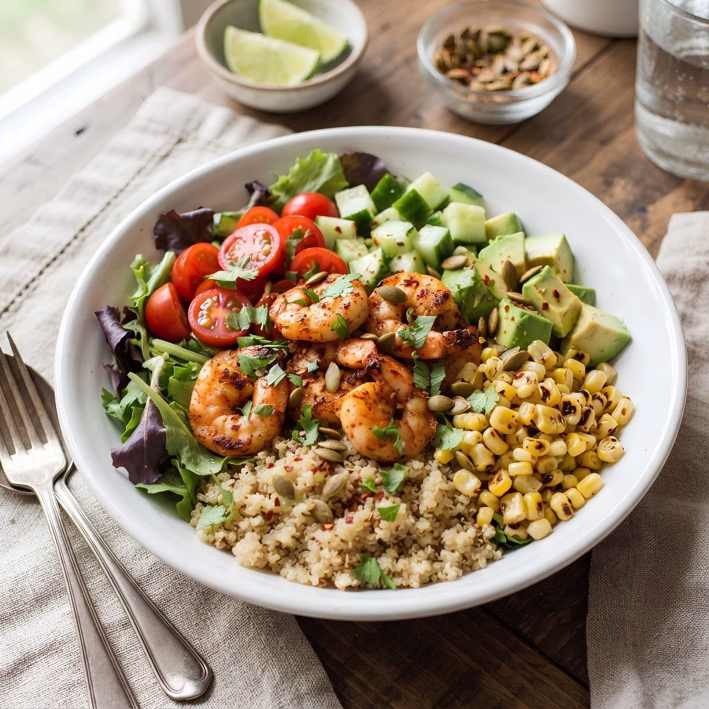 Spicy Shrimp Quinoa Bowl Recipe
