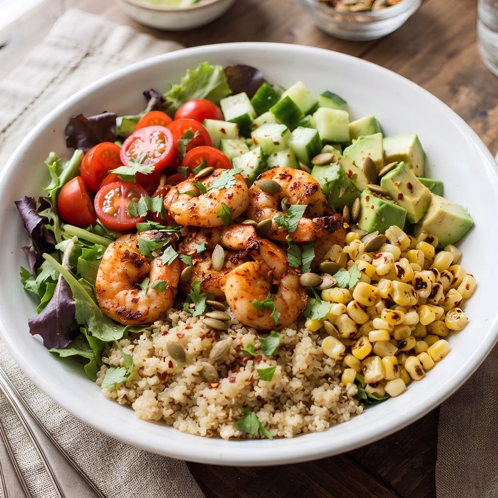 Spicy Shrimp Quinoa Bowl Recipe