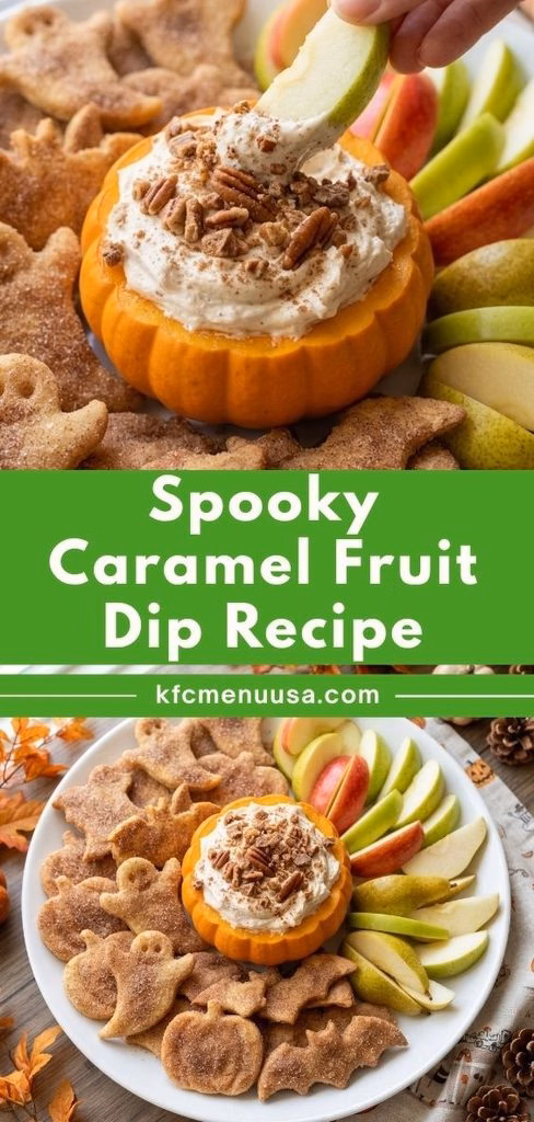 Spooky Caramel Fruit Dip Recipe