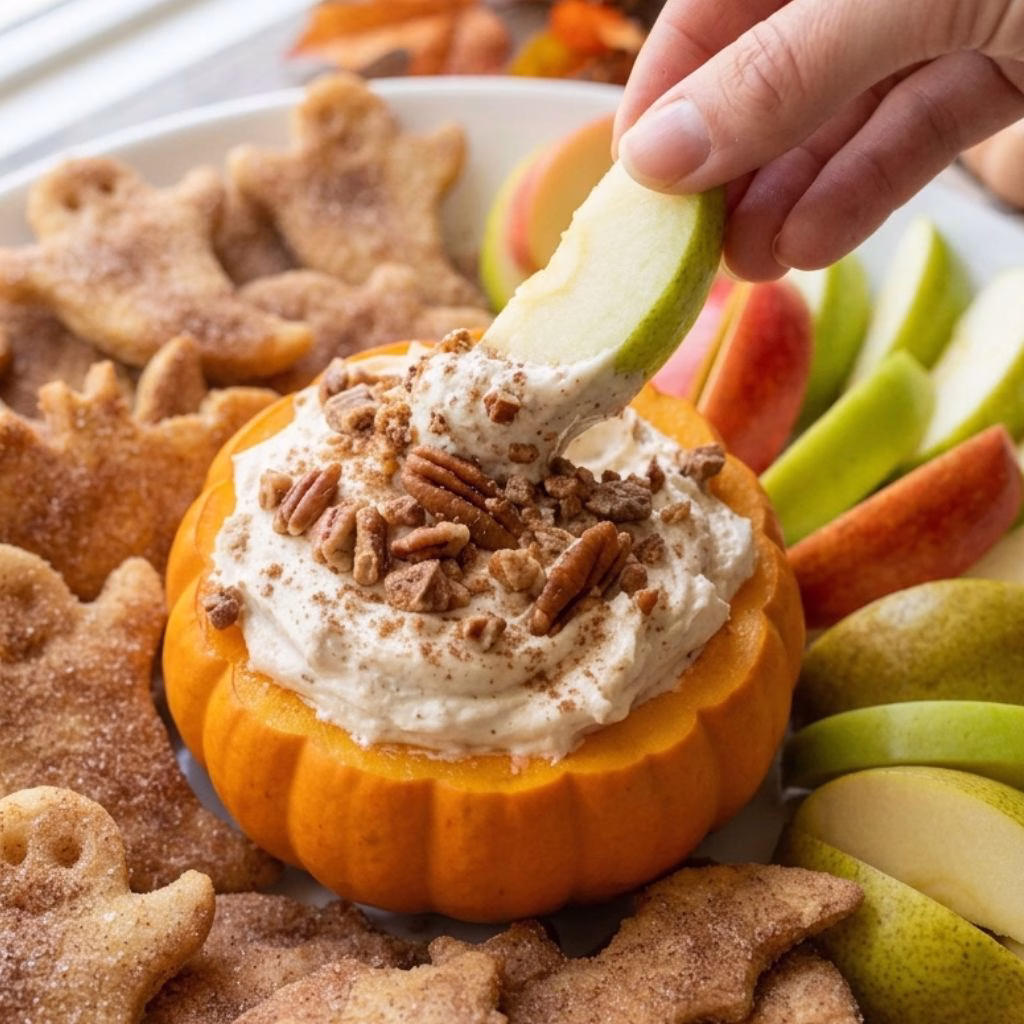 Spooky Caramel Fruit Dip Recipe