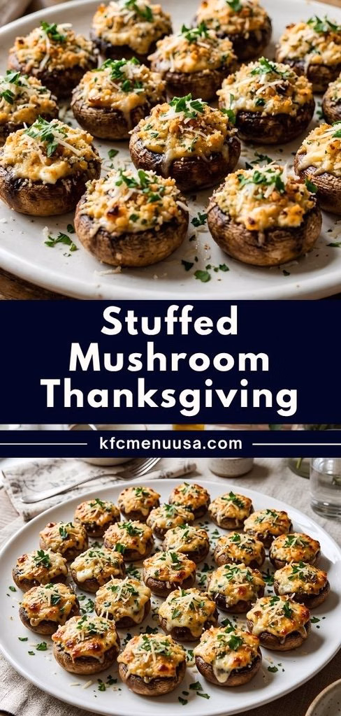 Stuffed Mushroom Thanksgiving Recipe